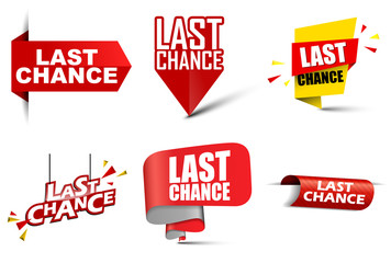 set vector banners last chance