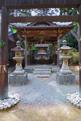 大河内城址に建つ神社