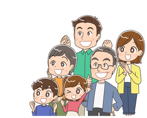 3世代家族 ファミリー