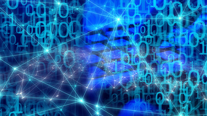 Obraz premium Cyber security office, digital technology