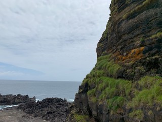 Fototapeta premium Ocean coast of on São Miguel island, Azores, Portugal