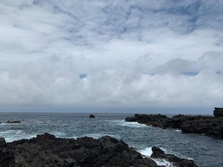 Ocean coast of on S&atilde;o Miguel island, Azores, Portugal