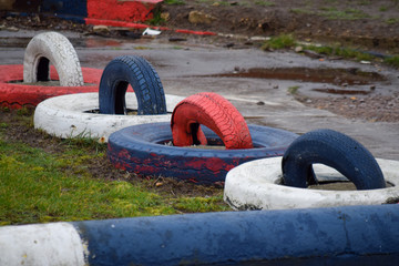 tires on the race track