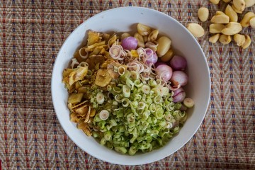 salad with mushrooms and onions