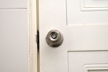 door handle on a door
