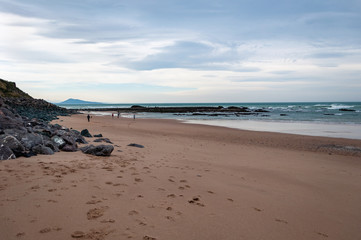Biarritz Beach, France: Picturesque town on the Atlantic Ocean, in the Bay of Biscay. Aquitaine tourist resort renowned for its balsamic air, close to the Spanish border.