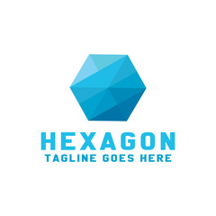 Hexagon Logo For Technology Design With Colorful Style. Geometric Logotype. Digital And Tech Emblem For Company. App Icon For Business. Creative And Modern Graphic Idea.