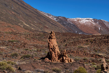 Fototapeta na wymiar Teide National Park Roques de Garcia in Tenerife at Canary Islands