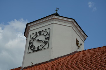 rynek, Staszów , Ratusz , zegar ,