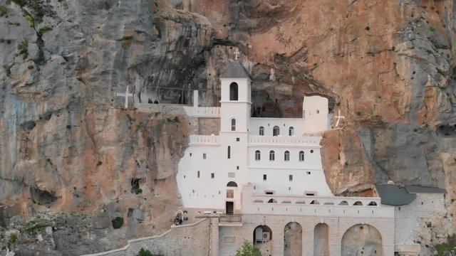 Monastery of Ostrog is a monastery of Serbian Orthodox Church placed against an almost vertical rock of Ostroska Greda, Montenegro, Europe. It is dedicated to Saint Basil of Ostrog.