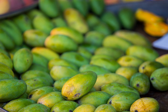 Fresh Mangoes At The Markets