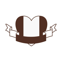 Heart flag and Canada design