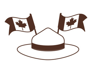 Maple leaf hat and Canada design
