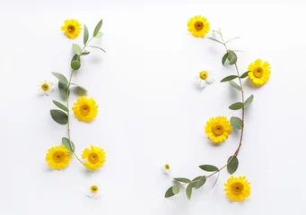 Fotobehang Beautiful flower composition on white background © Pixel-Shot