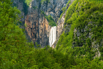 Slap Boka waterfall in Slovenia