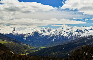 Naklejka na ściany i meble mountains landscape alps in europe
