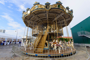 carousel in amusement park