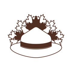 Maple leaf hat and Canada design