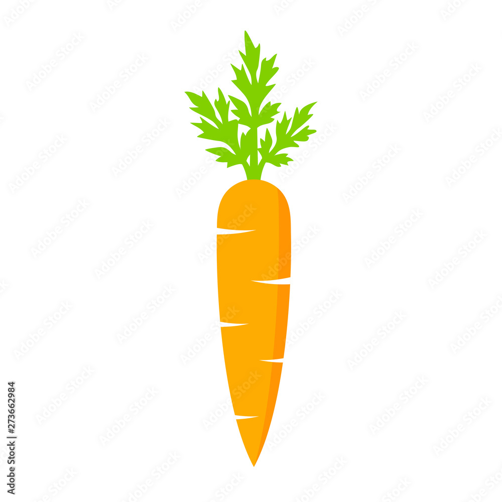 Wall mural carrot vector icon - Wall murals