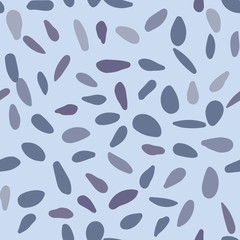 Abstract random stones backdrop. Scandinavian pebble seamless pattern