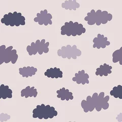 Gardinen Wolken Nahtlos Clouds seamless pattern. Weather background design illustration  © smth.design