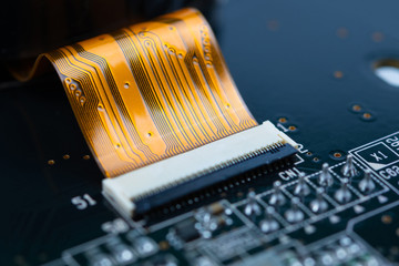 基板　電子回路　テクノロジー　エレクトロニクス　先端技術　イメージ