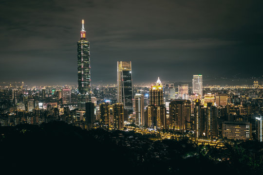 Taipei night view