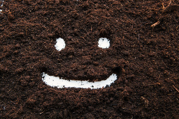 ground smile symbol white background nobody  
