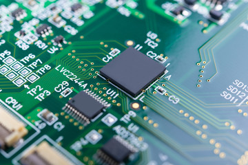 基板　電子回路　テクノロジー　エレクトロニクス　先端技術　イメージ