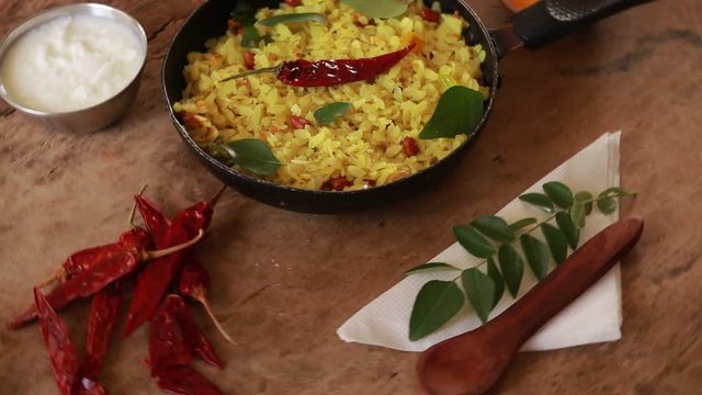 Indian Kanda Poha Recipe with Preparation