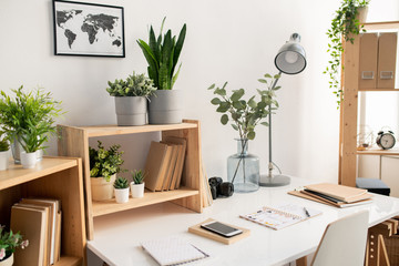 Workplace of office employee