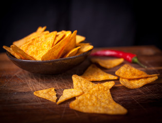 tortilla chips in a bowl