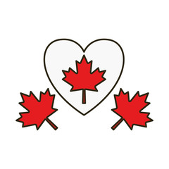 Maple leaf of canada design