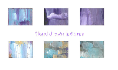 Naklejka na ściany i meble Hand drawn gouache texture. Abstract texture background