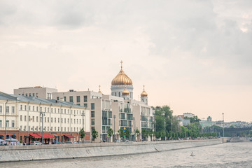 embankment in Moscow