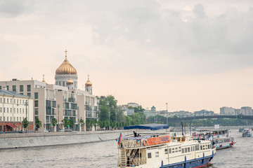 embankment in Moscow