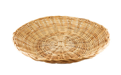 Weave basket on white background