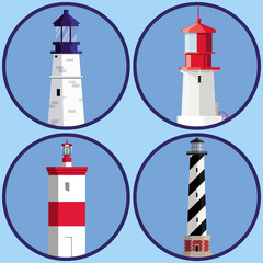 Symbols of lighthouses