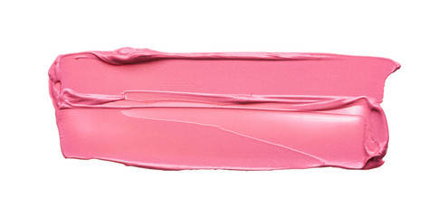 Gently pink strokes and texture of lip gloss