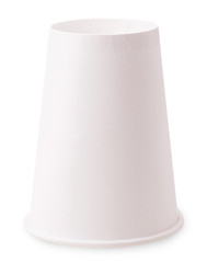 White empty paper coffee cup