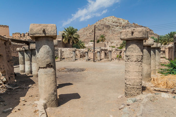 Ruins of an old Souq in Ibra Old Quarter, Oman