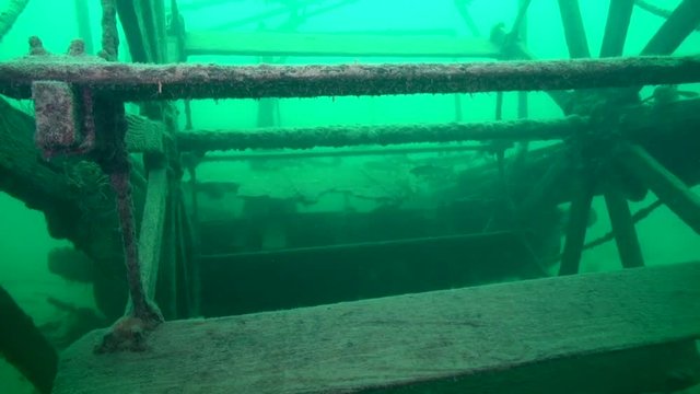 Whitefish on the paddlewheel of goldrush ship AJ Goddard
