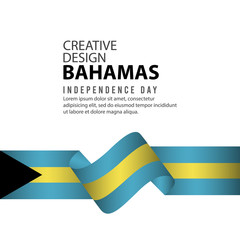 Bahamas Independent Day Poster Creative Design Illustration Vector Template