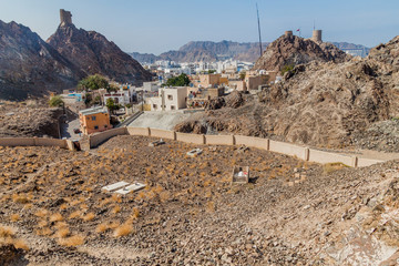 Small cemetery in Muttrah district of Muscat, Oman