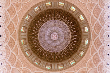 Chandelier of Sultan Qaboos Mosque in Salalah, Oman