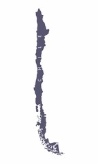 Chile silhouette map
