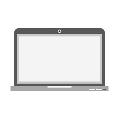 Laptop computer technology symbol isolated