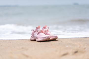 shoes on the beach