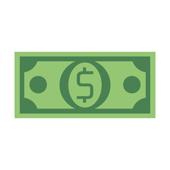 Money bill cash symbol isolated