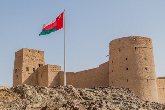 Omani Flag At Bahla Fort, Oman